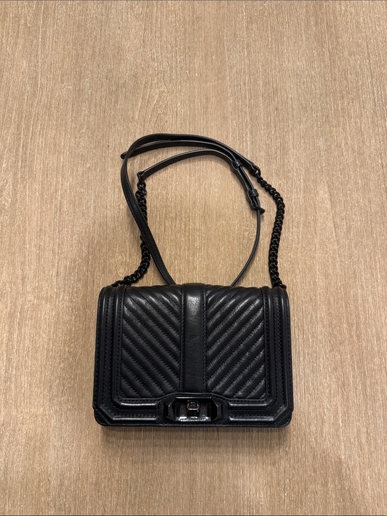 Rebecca Minkoff Handbags - Rebecca Minkoff Black Quilted Leather Crossbody Shoulder Bag